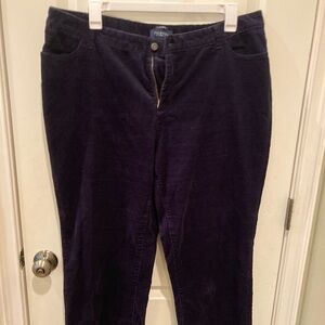 Talbots Woman Heritage corduroy pants navy blue 20W